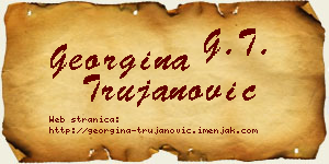 Georgina Trujanović vizit kartica